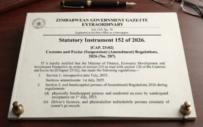 Analysis of Statutory Instrument 152 of 2026