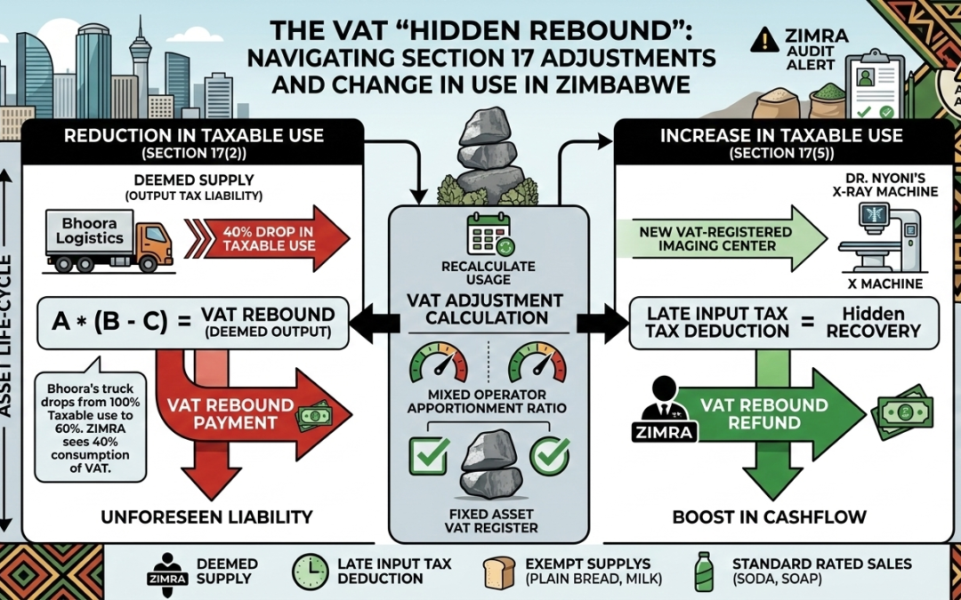 The VAT “Hidden Rebound”- VAT Application of Section 17 Adjustments and Change in Use in Zimbabwe