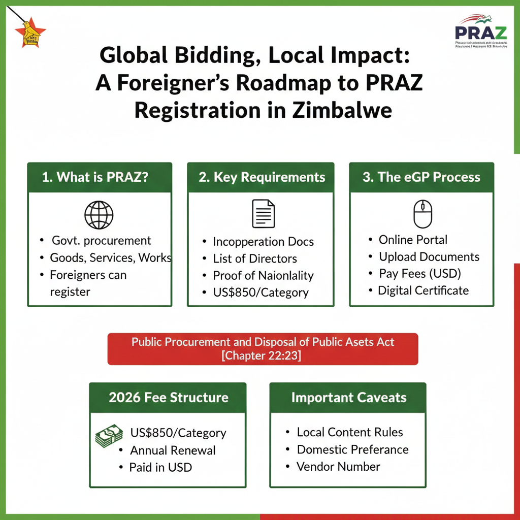 Online PRAZ registration steps. - Lucent Consultancy