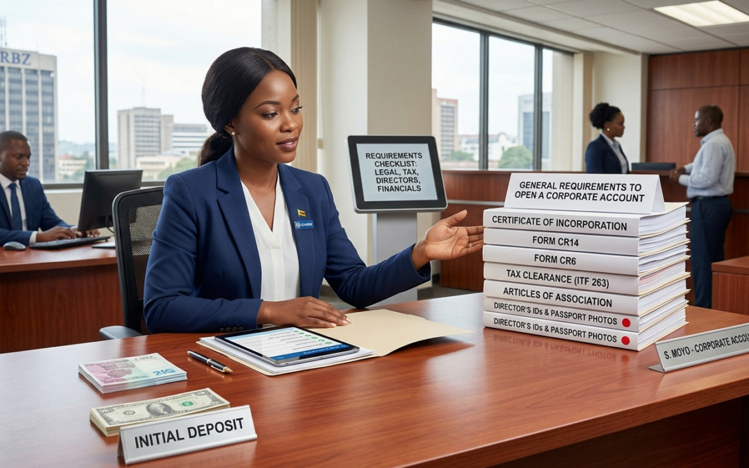General requirements to Open a Corporate Account with any Zimbabwean Bank.