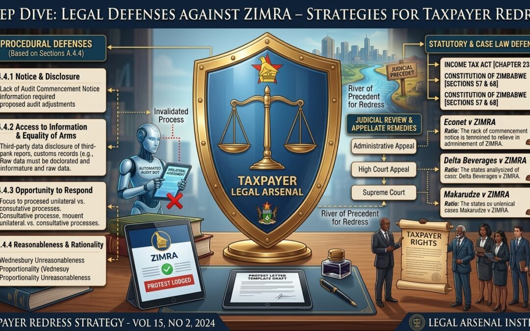 Legal Defenses Against ZIMRA’s Automated Audits, Third-Party Data Matching and Unilateral Tax Assessments in Zimbabwe