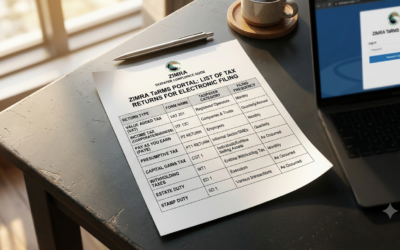 List of Tax Returns which you can file on TaRMS Portal