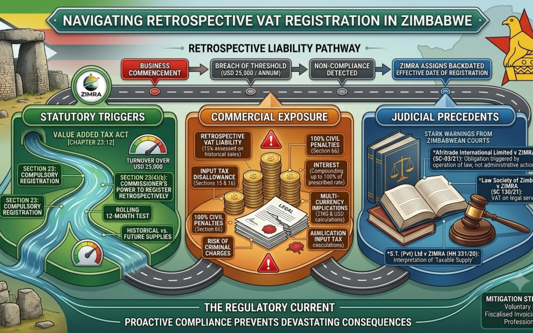What triggers Retrospective VAT Registration in Zimbabwe?