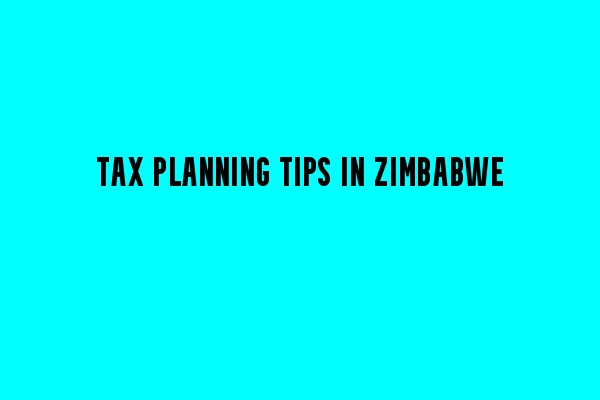 5 simple legal ways to reduce your tax liability with ZIMRA.