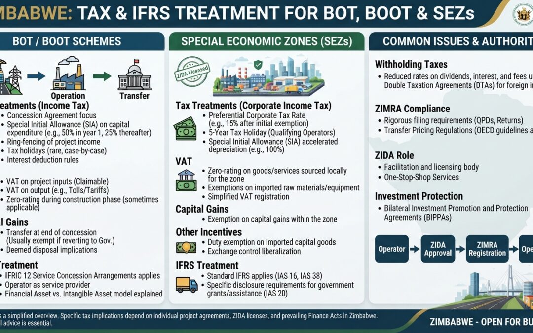 Tax and IFRS Treatment for BOT, BOOT and SEZs in Zimbabwe