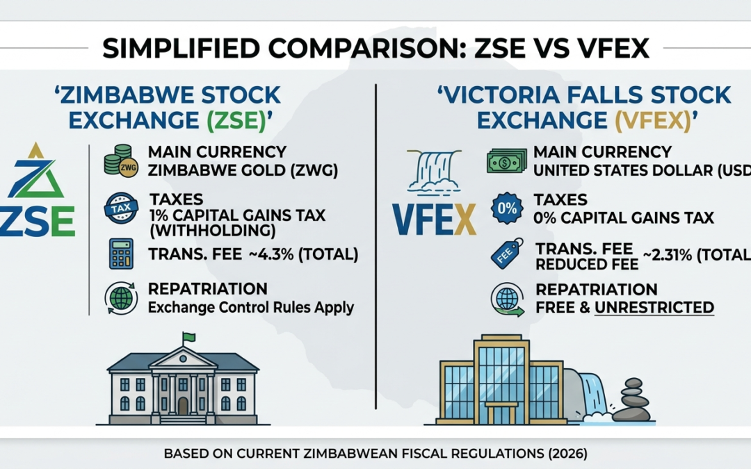 The Tale of Two Bourses: VFEX vs ZSE in Zimbabwe’s Capital Race