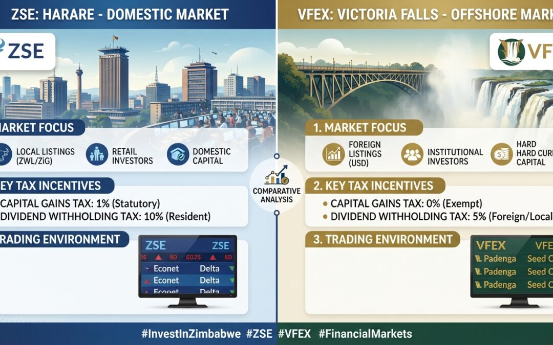 Victoria Falls Stock Exchange (VFEX) vs. Zimbabwe Stock Exchange (ZSE) Tax Incentives Compared