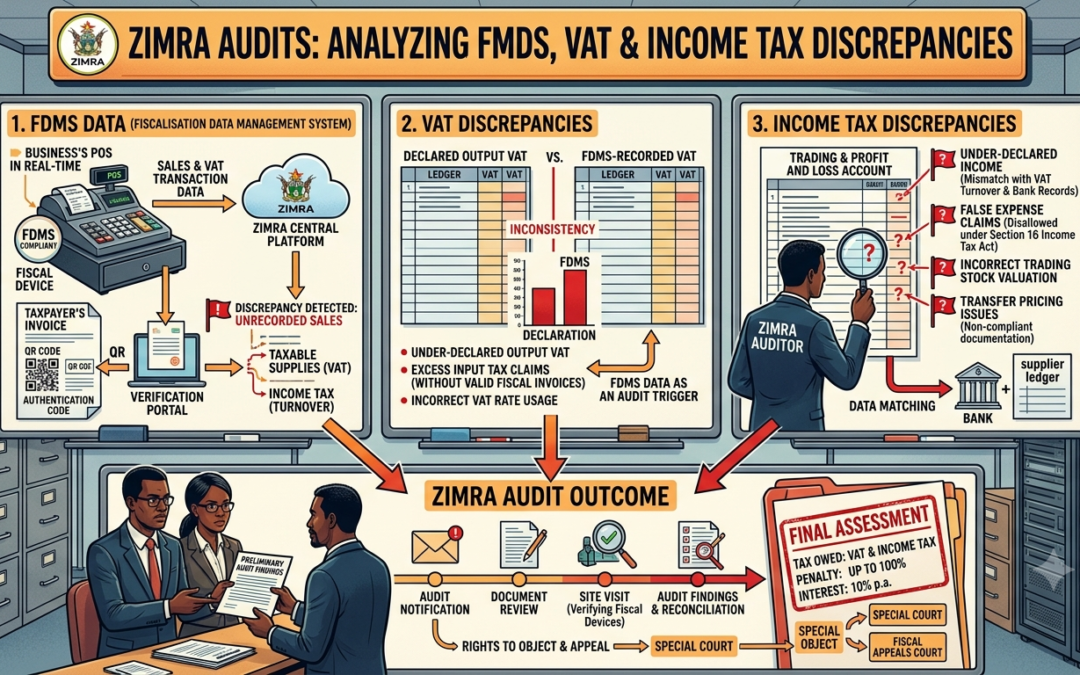 ZIMRA Audits: Analysing FMDS, VAT and Income Tax Discrepancies
