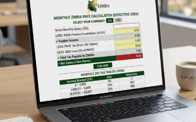 ZIMRA PAYE Tax Calculator.