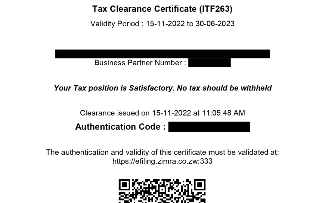 What is a Tax Clearance Certificate?